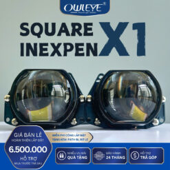 Bi led Square chính hãng Owleye inexpen X1 siêu sáng, công suất chuẩn 55/65W