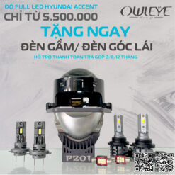 Combo "Độ Full led cho Hyundai Accent", hỗ trợ thanh toán trả góp từ 3 - 12 tháng
