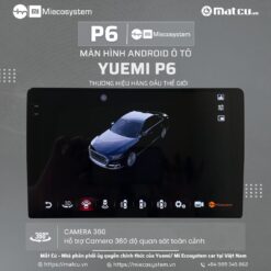 Màn hình Android ô tô Xiaomi/ Yuemi P6, cấu hình 6x128G 9 inch.
