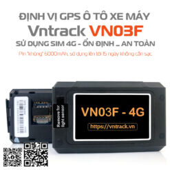 Thiết bị định vị GPS ô tô xe máy VN03F, sử dụng PIN dễ dàng lắp đặt, cất dấu